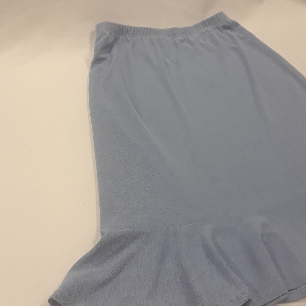 Skirt Elastic Waist Peplum Hem Size Medium